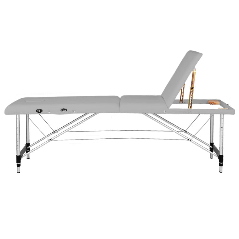 BALANCE aluminium folding massage table 3 segment grey
