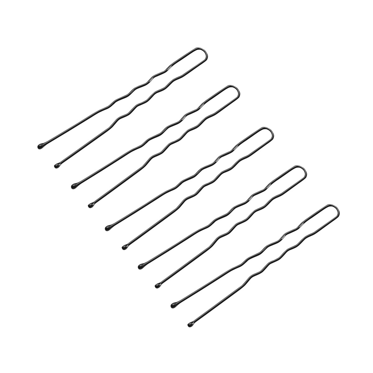 Hairdressing buns for hair e-65 300 pieces 6 cm black