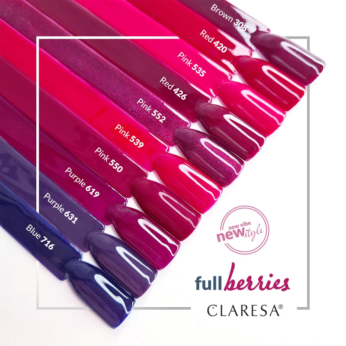 CLARESA Hybrid nail polish BLUE 716 -5g