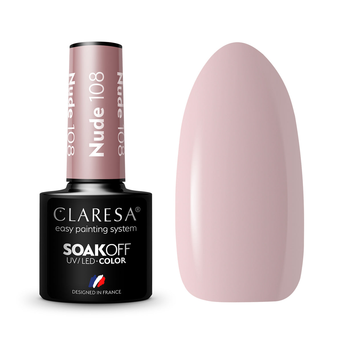 CLARESA Hybrid nail polish NUDE 108 -5g