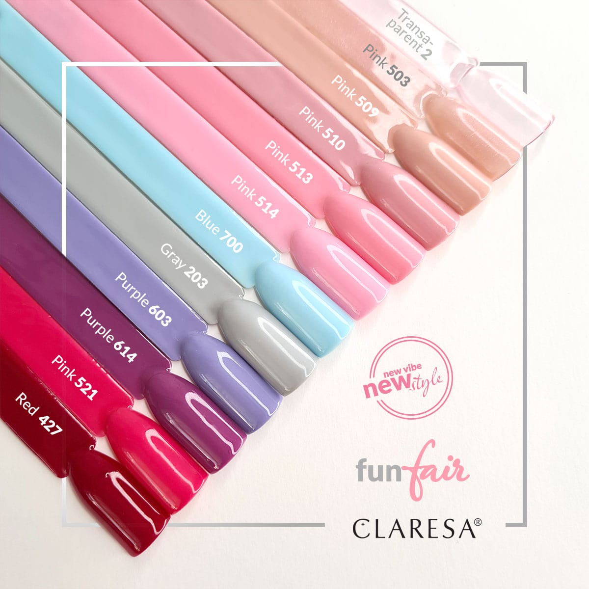 CLARESA Hybrid nail polish PINK 510 -5g