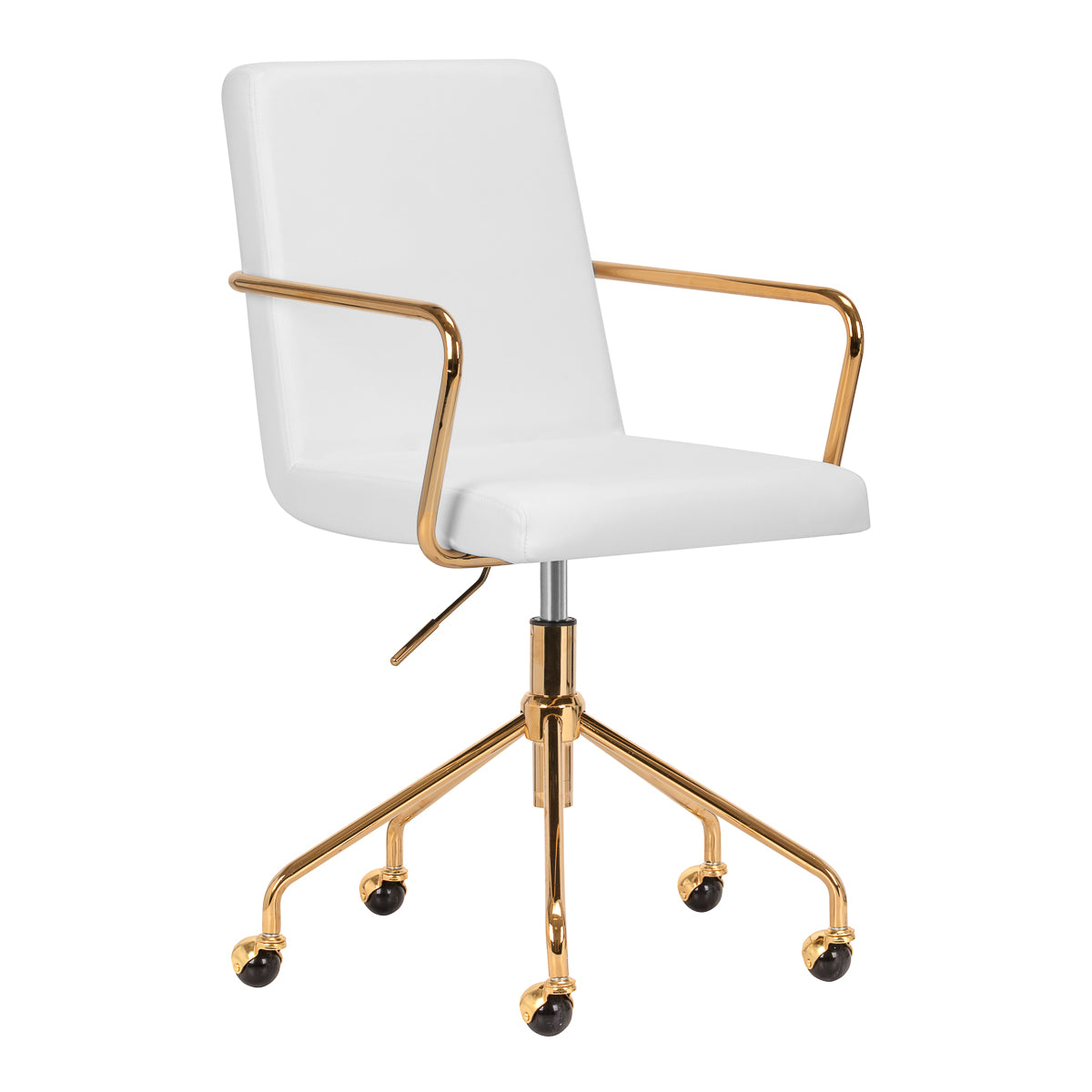 Cosmetic chair QS-OF211G gold light grey