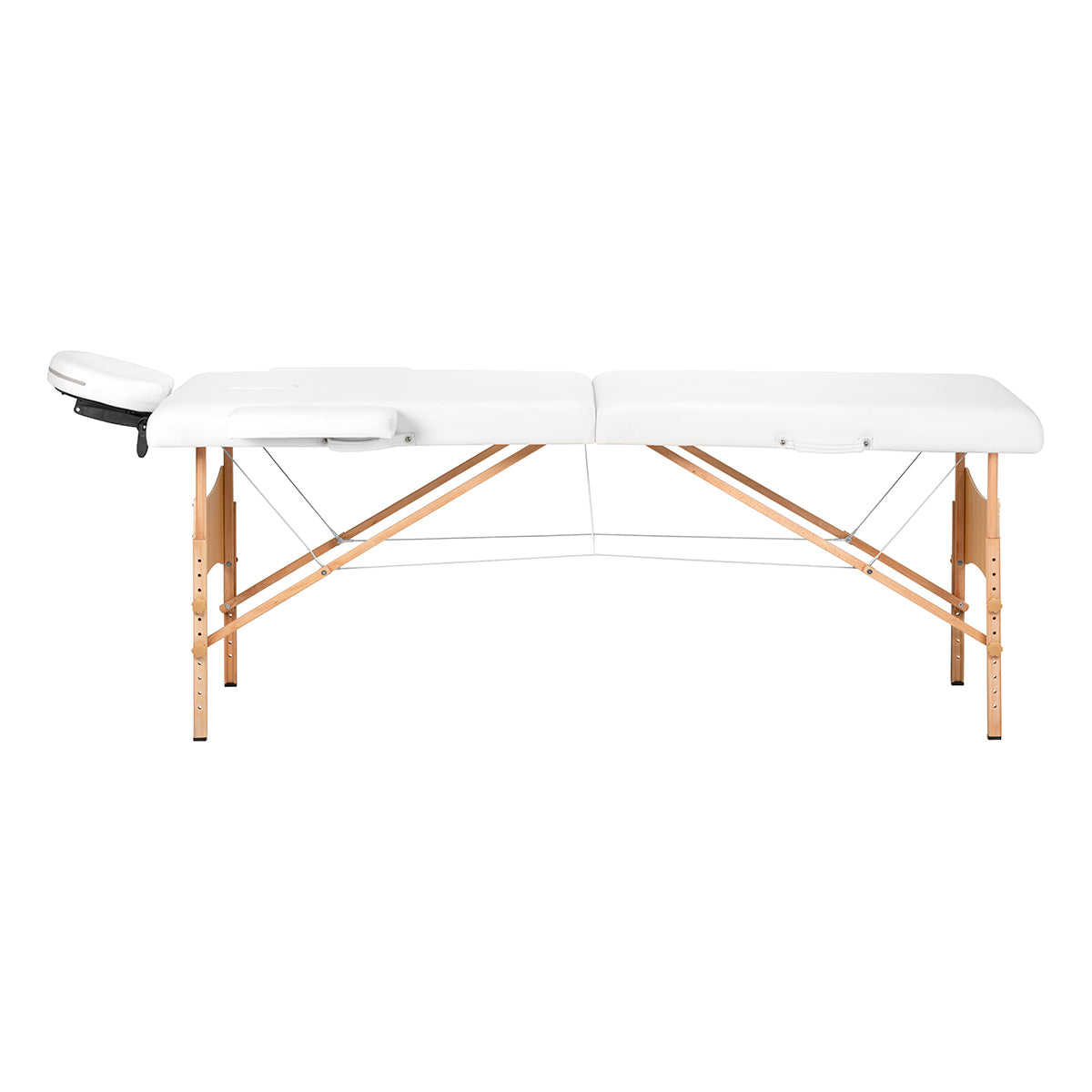 BALANCE wooden folding massage table 2 segment 190x70 white