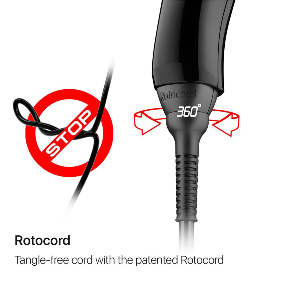 Valera 8500 ionic 2000W Rotocord night black hair dryer