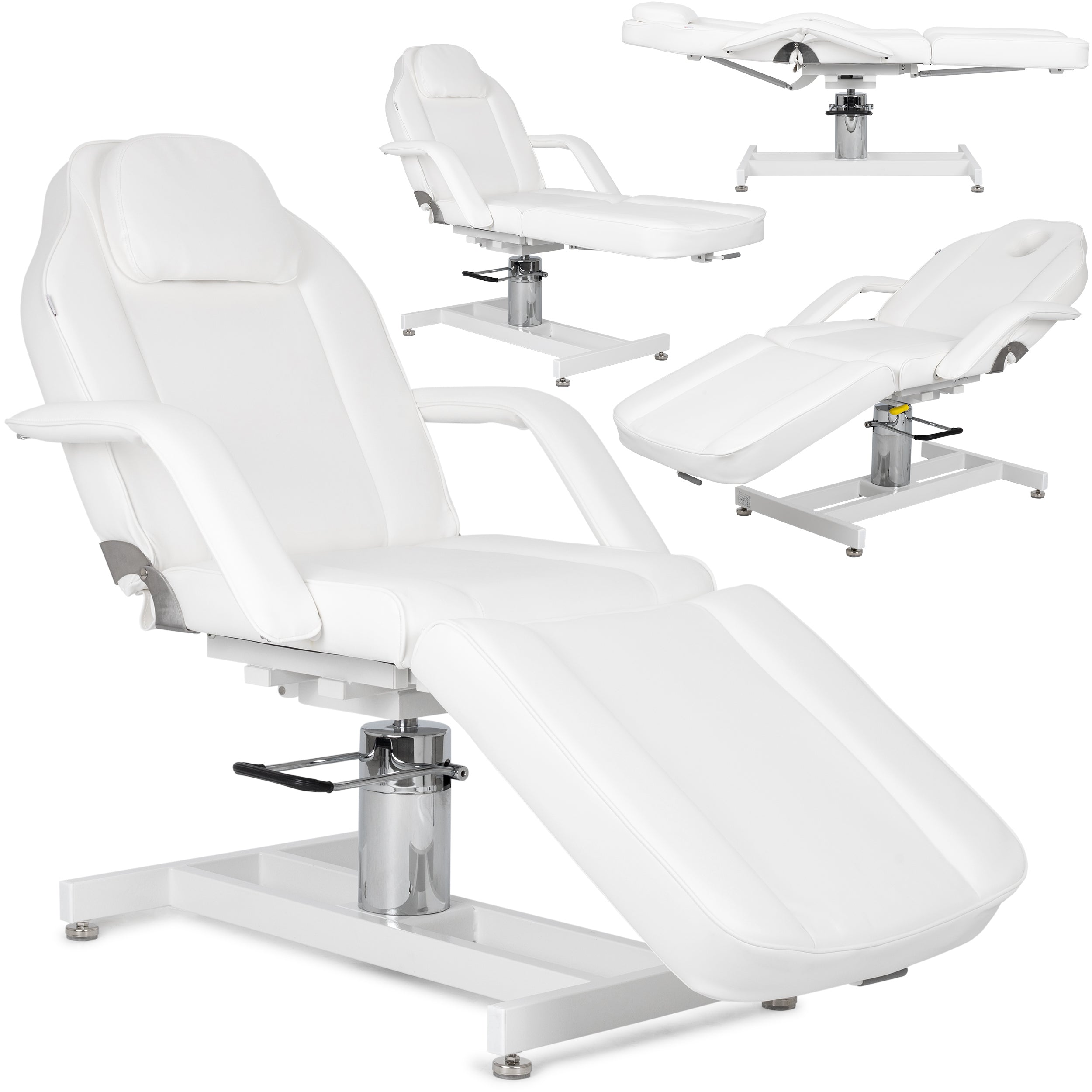 Theo Bianco beauty chair – pneumatic & hydraulic adjustment, white