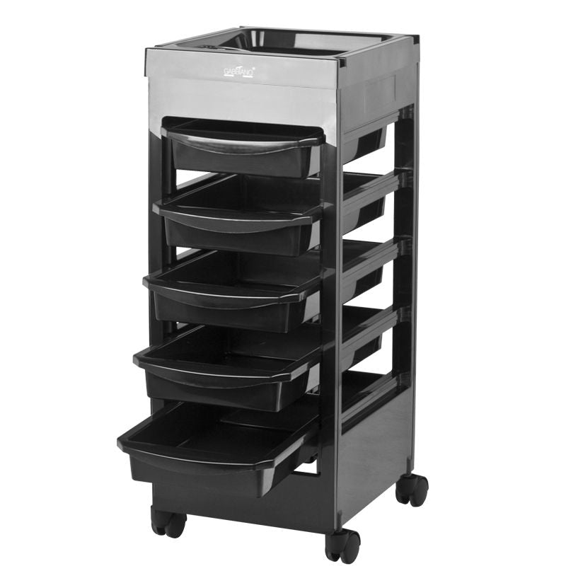 Gabbiano hairdressing trolley 048A black