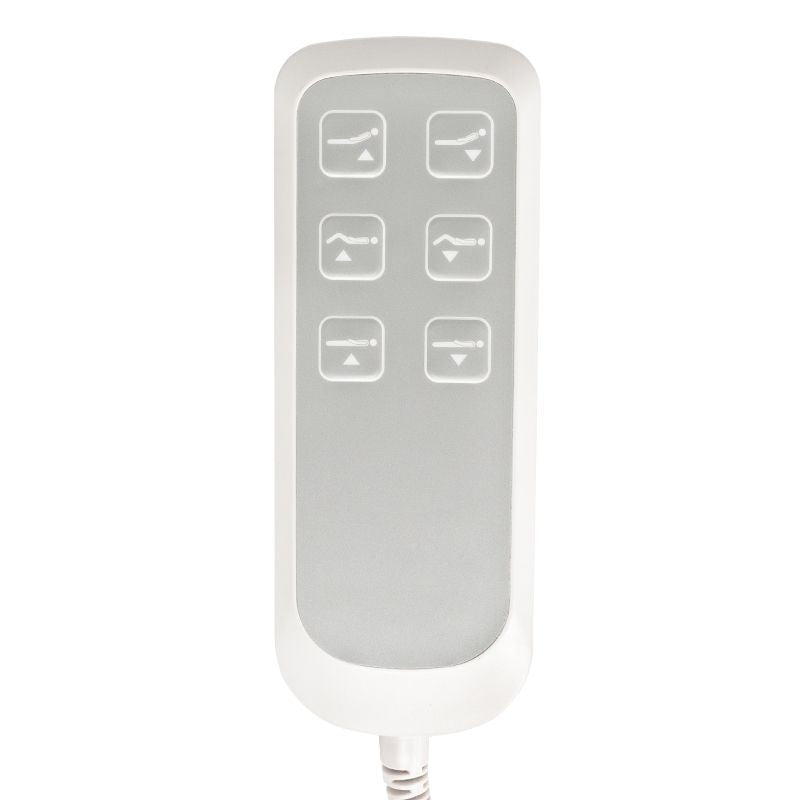 Electric cosmetic chair lux 273b + stool 304 white