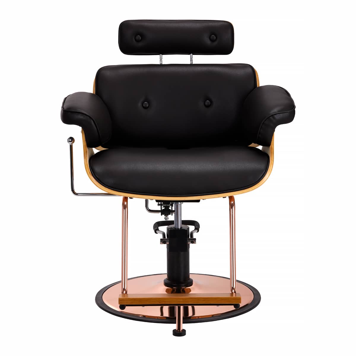Gabbiano barber chair florence with an adjustable black headrest