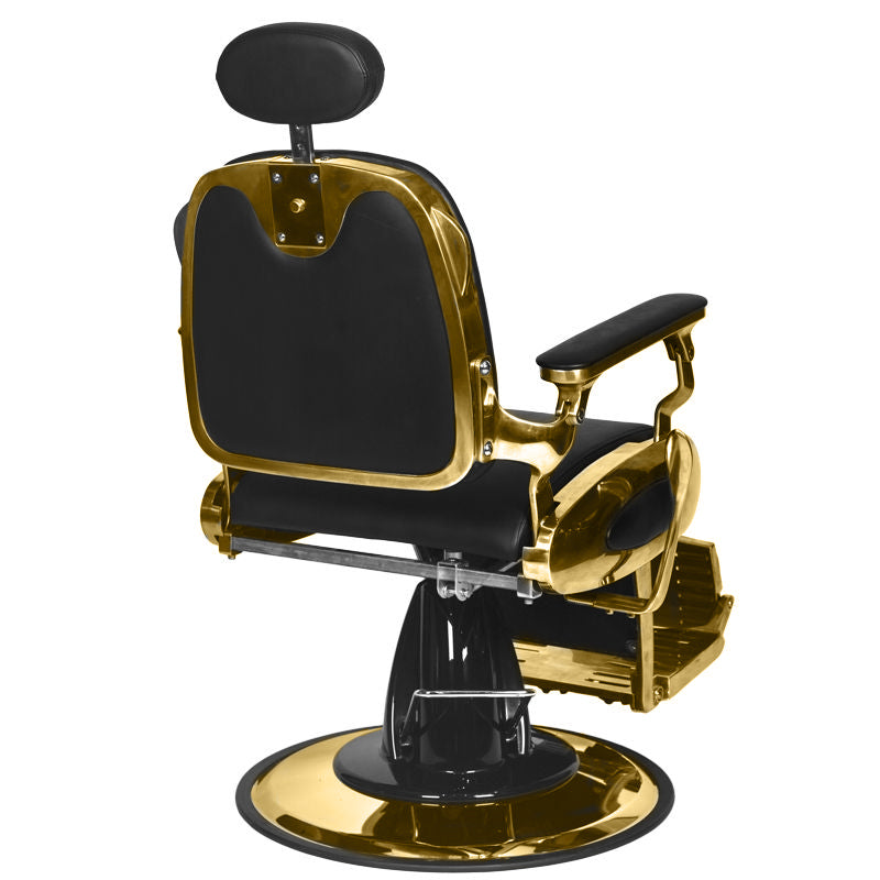 Gabbiano Barber Chair Grancesco black and gold
