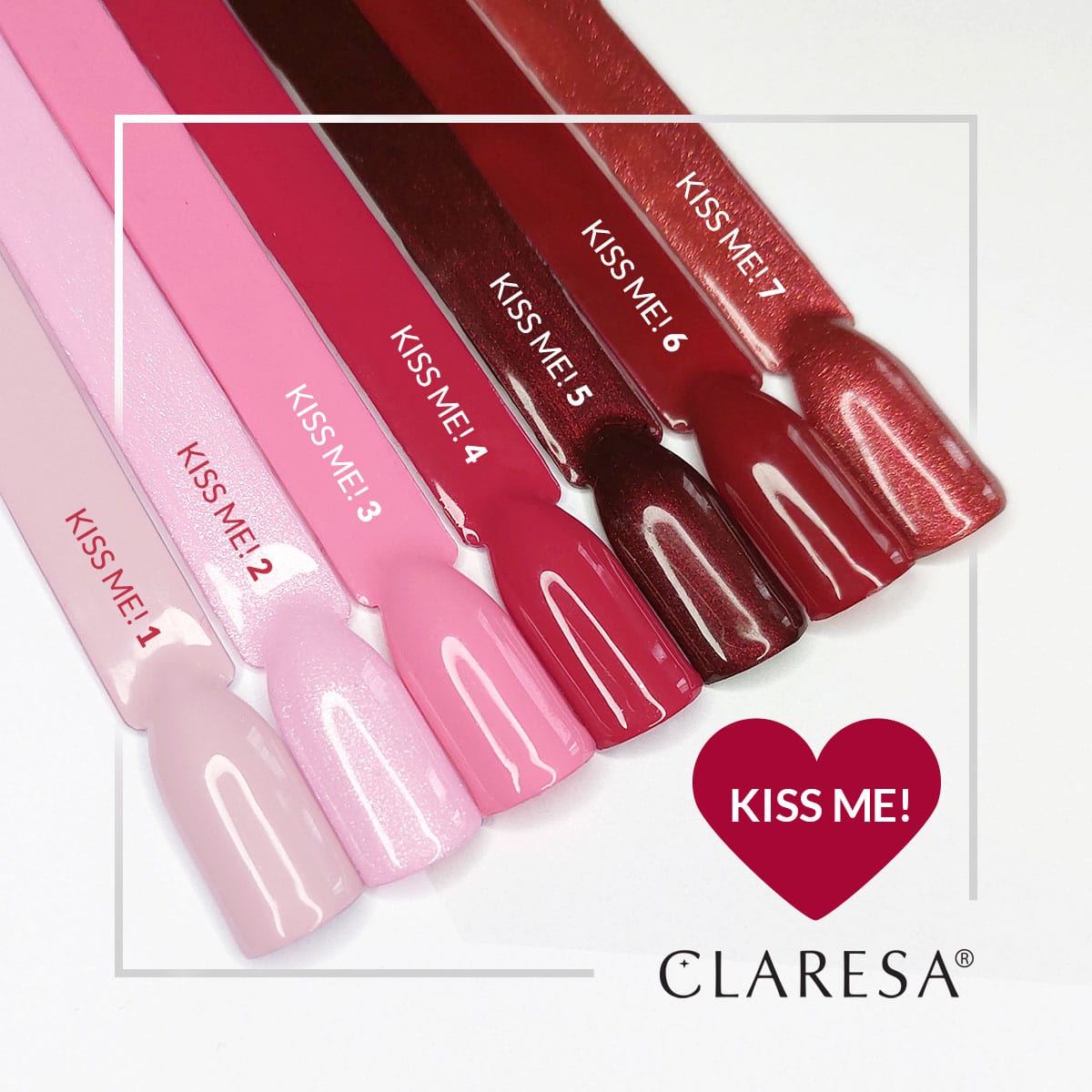 CLARESA hybrid polish Kiss Me! 2 -5g